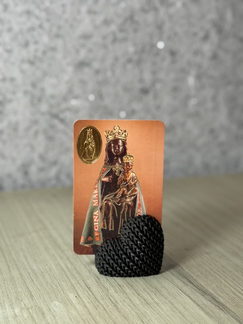 Suporte para Santinho — Coração